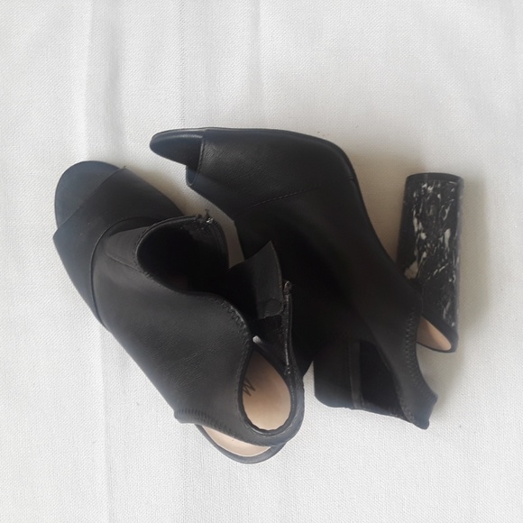 {Mix No 6} Barecia Black Open Toe Bootie 8.5 - Picture 2 of 6
